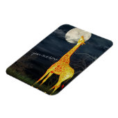 Giraffe et Lune | Magnet photo personnalisé (Côté Gauche)