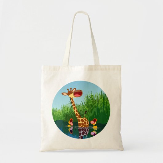 Giraffe et sac de colliers de cartons mignons (Devant)
