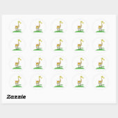 Giraffe Et Stickers Zèbre (Feuille)