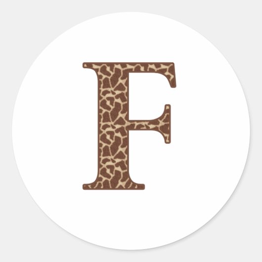 GIRAFFE F RONDE STICKER (Voorkant)