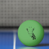 Giraffe Face Silhouette Pingpongballen (Net)