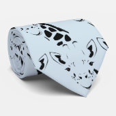 Giraffe Face Silhouette Stropdas (Opgerold)