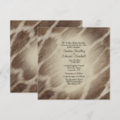 Giraffe Faire-part de mariage (Devant / Derrière)