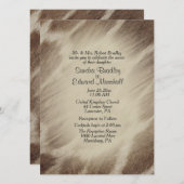 Giraffe Faire-part de mariage (Devant / Derrière)