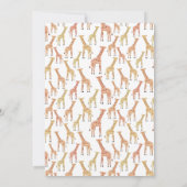 Giraffe Faire-part de naissance (Dos)