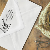 Giraffe Familie Adres Zelfinkend stempel