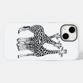 Giraffe familie Case-Mate iPhone case (Achterkant (horizontaal))