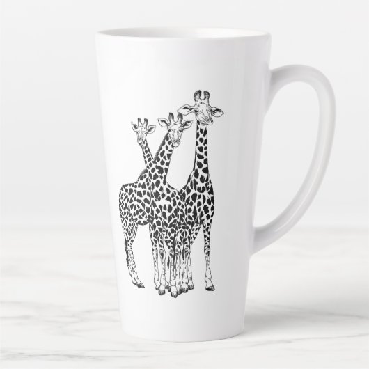 Giraffe familie latte mok (Rechts)