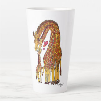 Giraffe Familie Latte Mok