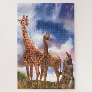 Giraffe familie MOMMY WAS IK OOIT ZO KLEIN? Legpuzzel