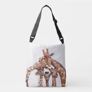 Giraffe Familie Portret, Mooie Safari Dieren Tas