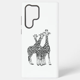 Giraffe familie samsung galaxy hoesje