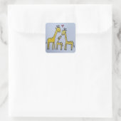 Giraffe Familie sticker (Tas)