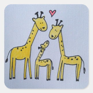 Giraffe Familie sticker