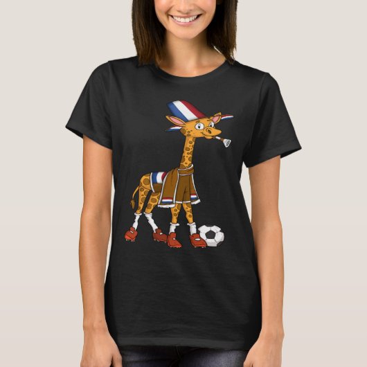 Giraffe Fan Holland T-shirt (Voorkant)