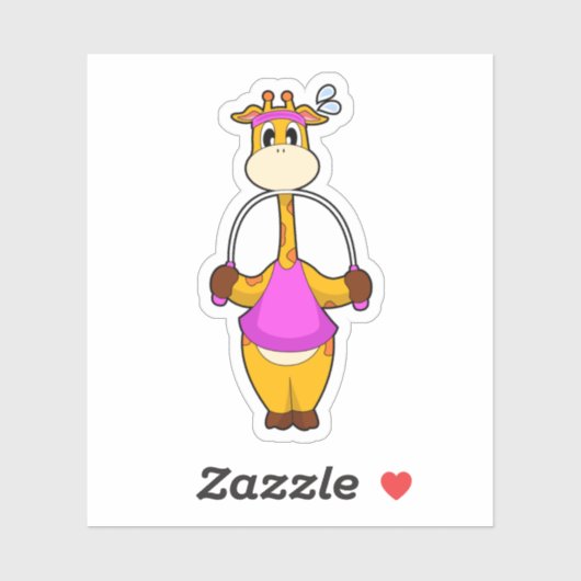 Giraffe Fitness Rope Sticker (Vel)