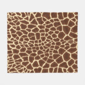 Giraffe Flecken Fleece Deken (Voorkant (Horizontaal))