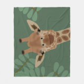 Giraffe Fleece Blanket Deken (Voorkant)