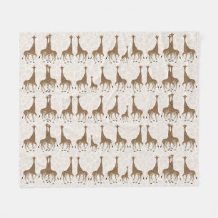 Giraffe Fleece Blanket Deken