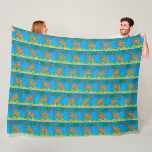 Giraffe - fleece deken