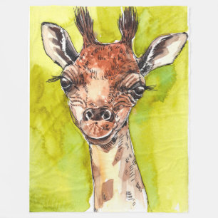 Giraffe Fleece Deken