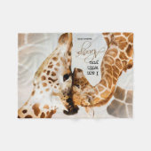 Giraffe fleece deken (Voorkant (Horizontaal))