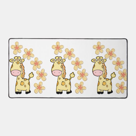 Giraffe Fleur de Mat de bureau (Recto)