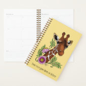 Giraffe Fleurs de Portrait Jaunes (Devant avec enveloppe)