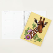 Giraffe Fleurs de Portrait Jaunes (Devant avec enveloppe)