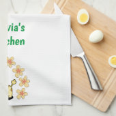 Giraffe Florale Serviette à main (Quart Plié)