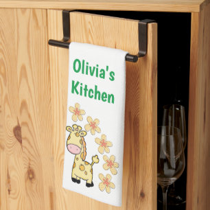 Giraffe Florale Serviette à main