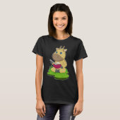 Giraffe Food Bowl T-shirt (Voorkant volledig)