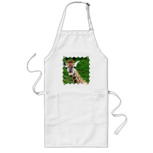 Giraffe Foto Long Apron Lang Schort