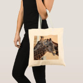 Giraffe Friends op Canvas tas (Voorkant (product))