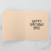 GIRAFFE FUNNY BRO AMI GREETING CARTE (Intérieur)