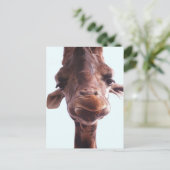 Giraffe Funny Face Briefkaart (Staand voorkant)