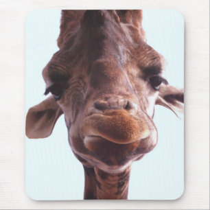 Giraffe Funny Face Muismat