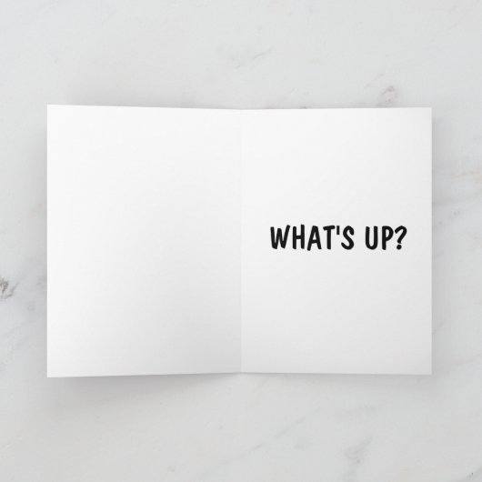 GIRAFFE FUNNY HELLO Carte de voeux (Intérieur)