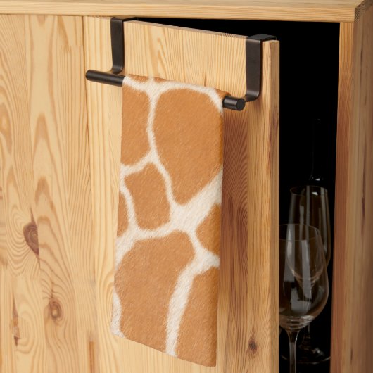 Giraffe Fur Realistic Exotic Animal Print Luxe Theedoek (Derde Gevouwen)