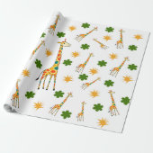 Giraffe Galore Cadeaupapier (Uitgerold)