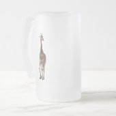 Giraffe genaamd Tip top Mok..! Matglas Bierpul (Voorkant links)