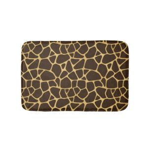 Giraffe geplaatst achtergrond badmat