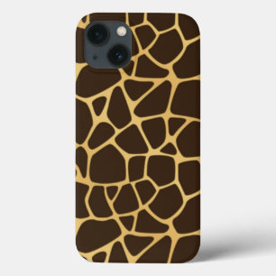 Giraffe geplaatst achtergrond iPhone 13 hoesje