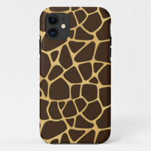 Giraffe geplaatst achtergrond iPhone 11 hoesje