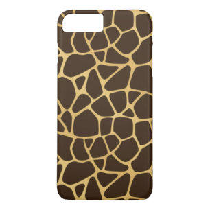 Giraffe geplaatst achtergrond 	iPhone 8 plus / 7 plus hoesje