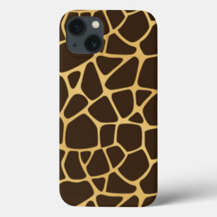 Giraffe geplaatst achtergrond iPhone 13 hoesje