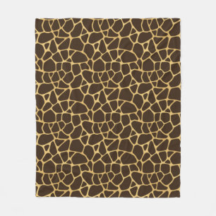 Giraffe geplaatst achtergrond fleece deken