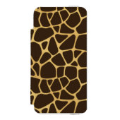 Giraffe geplaatst achtergrond incipio iPhone portemonnee hoesje (Voorkant Agenda)