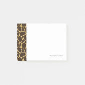 Giraffe geplaatst achtergrond post-it® notes (Voorkant)