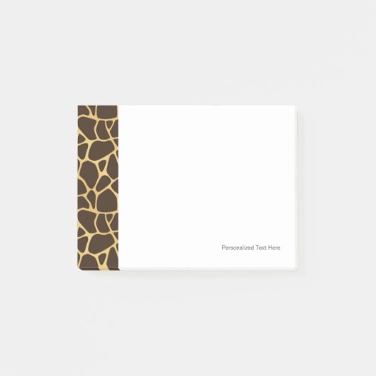 Giraffe geplaatst achtergrond post-it® notes (Voorkant)